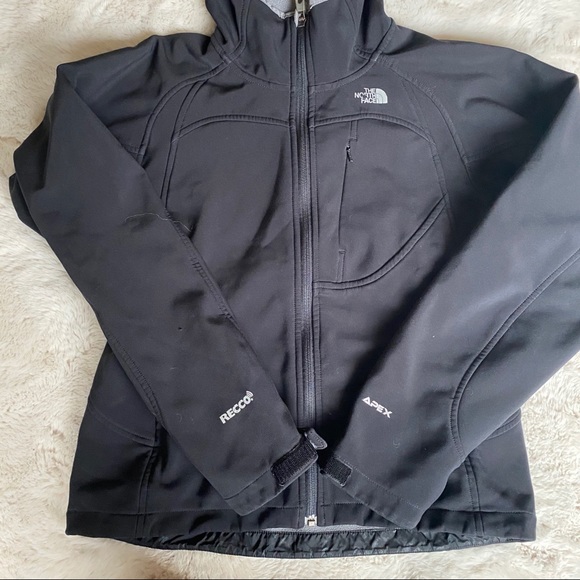 North face black soft shell Recco Apex Jacket - Picture 5 of 10
